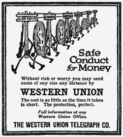 1915 Western Union ad