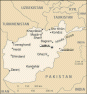 Afghanistan map, from the CIA World Factbook