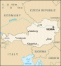 Austria map, from the CIA World Factbook