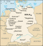 Germany map, from the CIA World Factbook