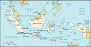 Indonesia map, from the CIA World Factbook