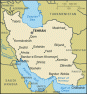 Iran map, from the CIA World Factbook