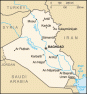 Iraq map, from the CIA World Factbook