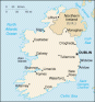 Ireland map, from the CIA World Factbook