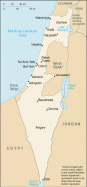 Israel map, from the CIA World Factbook