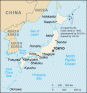 Japan map, from the CIA World Factbook