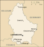 Luxembourg map, from the CIA World Factbook