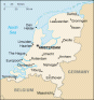 Netherlands map, from the CIA World Factbook