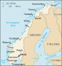 Norway map, from the CIA World Factbook