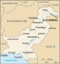 Pakistan map, from the CIA World Factbook