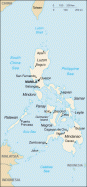 Philippines map, from the CIA World Factbook