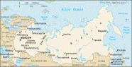 Russia map, from the CIA World Factbook