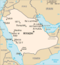 Saudi Arabia map, from the CIA World Factbook