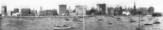 Chicago's Lake Michigan waterfront in 1913... click to see Chicago photos at the Library of Congress