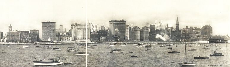 Chicago's Lake Michigan waterfront in 1913... click to see Chicago photos at the Library of Congress