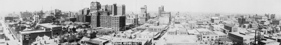 Dallas as seen from the roof of the Butler Brothers building in 1920... click to see Dallas photos at the Library of Congress