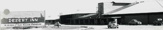 The Desert Inn under construction in 1950... click for the UNLV Center for Gaming Research photo archive