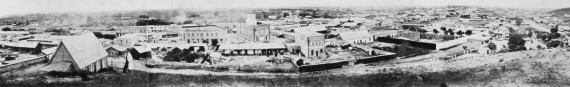 Los Angeles skyline in 1869... click to see Los Angeles photos at the Library of Congress