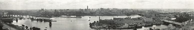 Minneapolis skyline in 1912... click to see Minneapolis photos at the Library of Congress