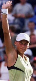 Anna after defeating Sandra Kleinova