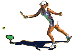 Martina Hingis at the Australian Open on January 16, 2002